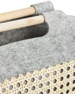 Conjunto De 3 Cestos Cinzento E Creme Sariot