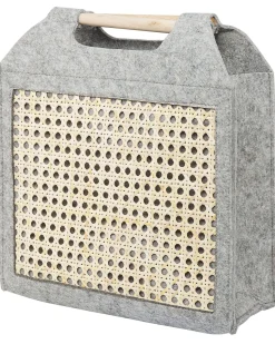 Conjunto De 3 Cestos Cinzento E Creme Sariot