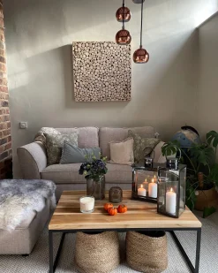 Conjunto De 2 Cestos Com Alcas Creme Kaella