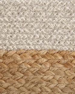Conjunto De 2 Cestos Creme E Cinzento Naulla