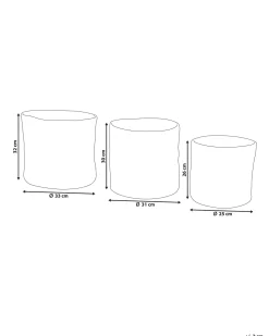 Conjunto De 3 Cestos Creme Artigala