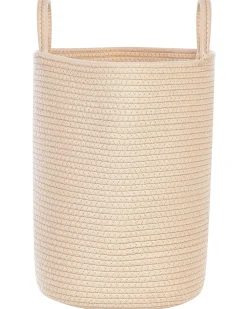 Conjunto De 2 Cestos De Algodao Creme Saryk