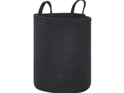 Conjunto De 2 Cestos De Algodao Preto Saryk