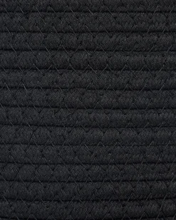 Conjunto De 2 Cestos De Algodao Preto Saryk