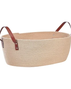 Conjunto De 2 Cestos Em Algodao Creme Gissar