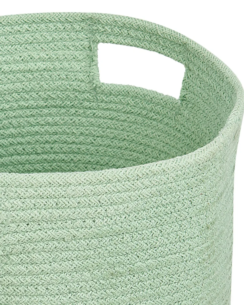Conjunto De 2 Cestos Em Algodao Verde Chiniot
