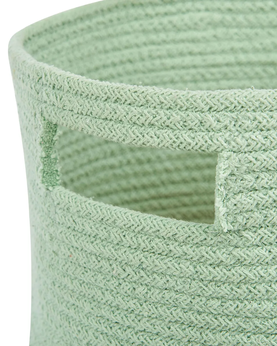 Conjunto De 2 Cestos Em Algodao Verde Chiniot