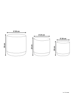 Conjunto De 3 Cestos Em Algodao Cinzento E Creme Basima