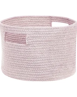 Conjunto De 2 Cestos Em Algodao Rosa Pastel Chiniot