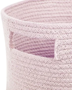 Conjunto De 2 Cestos Em Algodao Rosa Pastel Chiniot