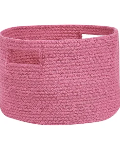 Conjunto De 2 Cestos Em Algodao Rosa Chiniot