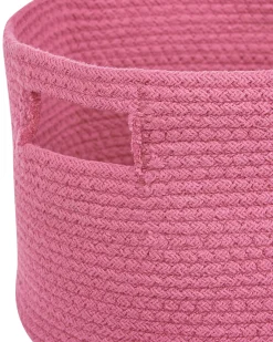 Conjunto De 2 Cestos Em Algodao Rosa Chiniot