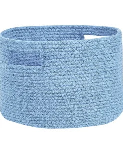 Conjunto De 2 Cestos Em Algodao Azul Chiniot