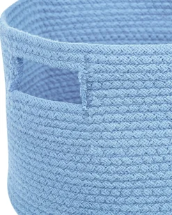 Conjunto De 2 Cestos Em Algodao Azul Chiniot