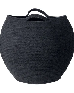 Conjunto De 2 Cestos Em Algodao Preto Panjgur