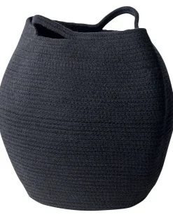 Conjunto De 2 Cestos Em Algodao Preto Panjgur