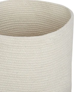 Conjunto De 2 Cestos Em Algodao Branco Silopi