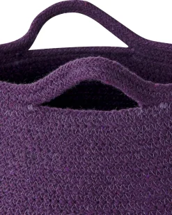 Conjunto De 2 Cestos Em Algodao Violeta Panjgur