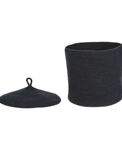 Conjunto De 2 Cestos Em Algodao Preto Silopi