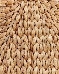 Conjunto De 2 Cestos Em Fibra De Jacinto De Agua Cor Natural Pompano