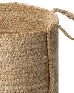 Conjunto De 3 Cestos Em Juta Cor Natural Wadh