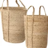 Conjunto De 2 Cestos Em Juta Cor Natural Ornach