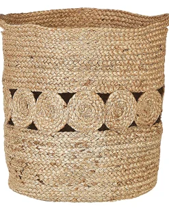 Conjunto De 2 Cestos Em Juta Natural Alang