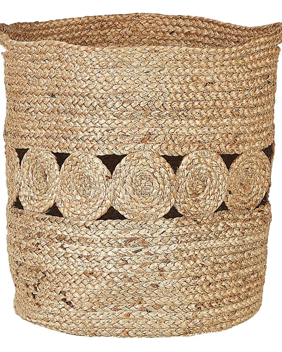 Conjunto De 2 Cestos Em Juta Natural Alang