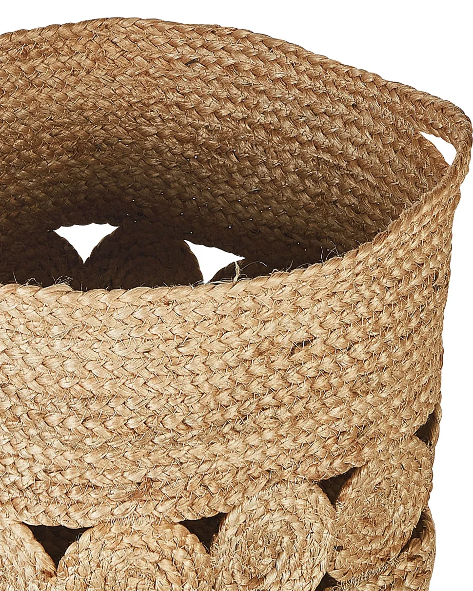 Conjunto De 2 Cestos Em Juta Natural Alang