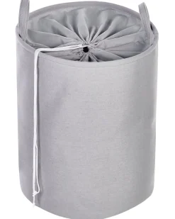 Conjunto De 3 Cestos Em Tecido De Poliester Cinzento Archa