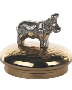 Conjunto De 2 Frascos Decorativas Em Dourado E Prateado Laki