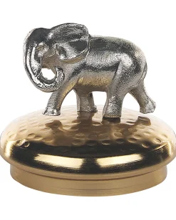 Conjunto De 2 Frascos Decorativas Em Dourado E Prateado Laki