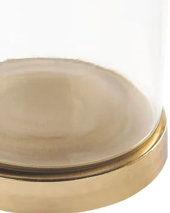 Conjunto De 2 Frascos Decorativas Em Dourado E Prateado Laki