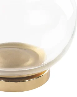 Conjunto De 2 Frascos Decorativas Em Dourado E Prateado Laki