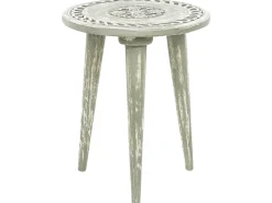 Conjunto De 2 Mesas De Apoio Em Madeira De Mango Verde Ekamba