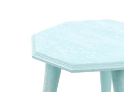 Conjunto De 2 Mesas De Apoio Em Madeira De Mango Azul Kanri