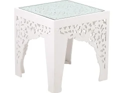 Conjunto De 2 Mesas De Apoio Brancas Amadpur