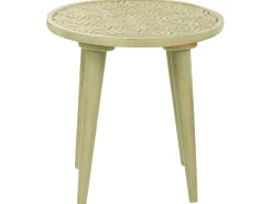 Conjunto De 2 Mesas De Apoio Em Madeira De Mango Verde Clara Maharo