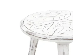 Conjunto De 2 Mesas De Apoio Em Madeira De Mango Branca Chandra