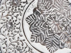 Conjunto De 2 Mesas De Apoio Em Madeira Branca Adro