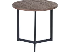 Conjunto De 2 Mesas De Centro Em Madeira Escura E Preta Tippo