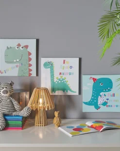 Conjunto De 3 Quadros Em Tela 30 X 30 Cm Multicolor Bingui