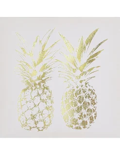 Conjunto De 3 Quadros Em Tela 30 X 30 Cm Rosa E Dourado Apesika