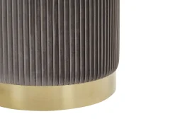 Conjunto De 2 Tamboretes Cinzentos Com Arrumação Miramar