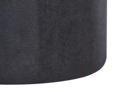 Conjunto De 2 Tamboretes Em Veludo Preto Doris
