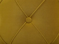 Conjunto De 2 Tamboretes Em Veludo Amarelo Mostarda Pueblo