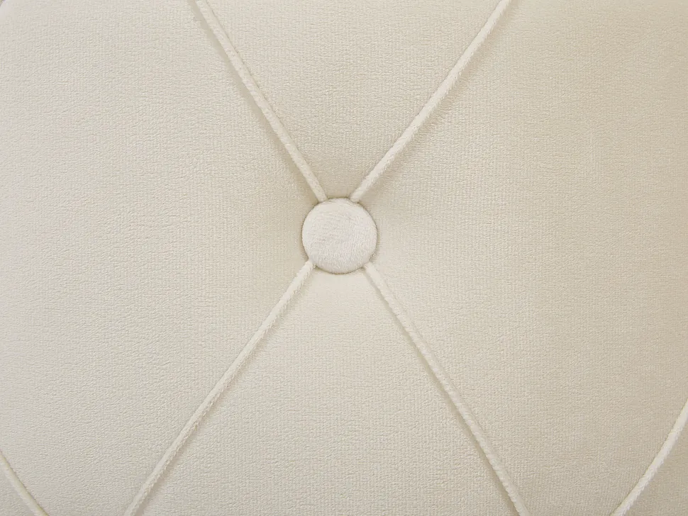 Conjunto De 2 Tamboretes Em Veludo Brancos Pueblo