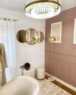 Conjunto De 2 Tamboretes Em Veludo Brancos Pueblo