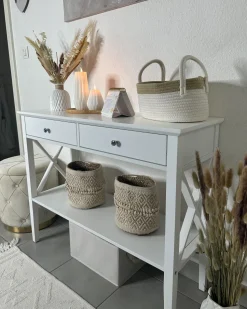 Conjunto De 2 Tamboretes Em Veludo Brancos Pueblo