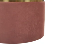 Conjunto De 2 Tamboretes Em Veludo Rosa Wichita